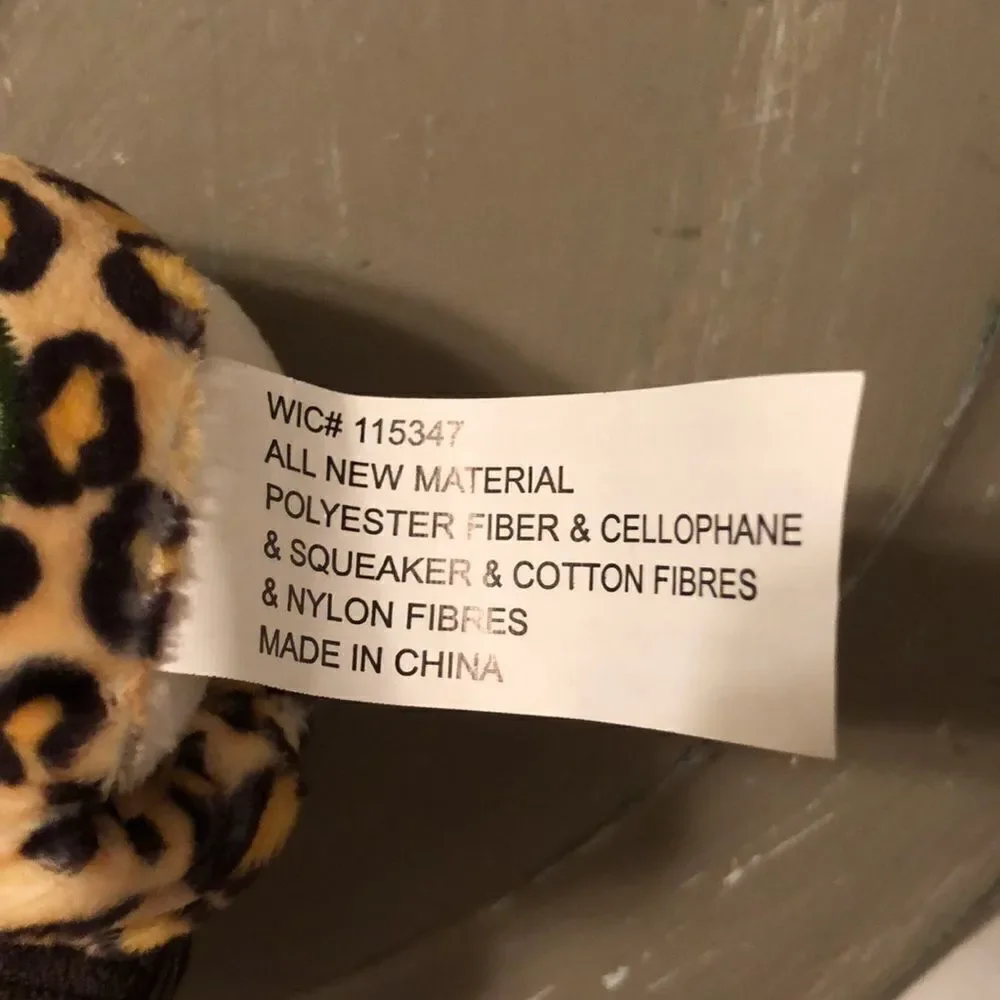 PetShoppe Cuddle Tug Dog Pet Squeaky Leopard Teddy Tree Hugging Toy